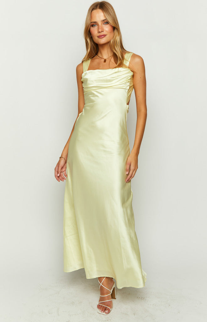 Gone with the Wind Fabulous High Low Satin Maxi Dress – Be Maraki