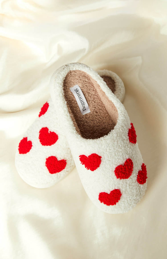 NEW VS good Heart Blanket + Heart Slippers (L)