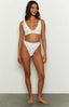 9.0 Swim Byron White Floral Bikini Top