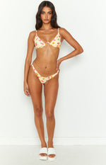 9.0 Swim Bahamas Yellow Floral Bikini Bottoms Image