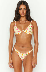 9.0 Swim Bahamas Yellow Floral Bikini Bottoms Image