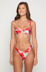 9.0 Swim Bianca Green Floral Bikini Bottoms Image