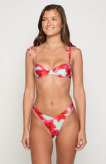 9.0 Swim Bianca Green Floral Bikini Top Image