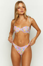 9.0 Swim Bianca Painted Floral Bikini Bottoms Image