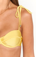 9.0 Swim Bianca Yellow Bikini Top Image