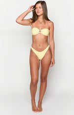 9.0 Swim Bianca Yellow Stripe Bikini Bottoms Image