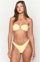 9.0 Swim Bianca Yellow Stripe Bikini Bottoms