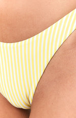 9.0 Swim Bianca Yellow Stripe Bikini Bottoms Image