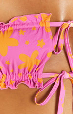 9.0 Swim Chupa Orange Floral Bikini Top Image