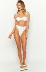 9.0 Swim Jamilla White Floral Bikini Bottoms Image