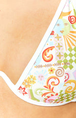 9.0 Swim Montego Summer Multi Print Underwire Bikini Top Image