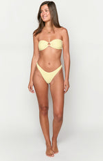 9.0 Swim Raven Yellow Stripe Bikini Top Image