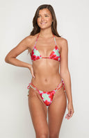 9.0 Swim Sumba Green Floral Tie Up Bikini Bottoms