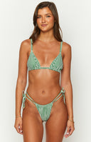 9.0 Swim Sumba Green Striped Bikini Bottoms