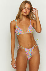 9.0 Swim Sumba Painted Floral Bikini Top Image