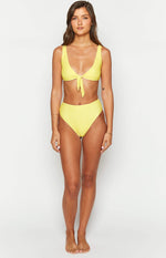 9.0 Swim Yellow Gingham Majorca Bikini Bottoms Image