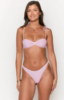 9.0 Swim Bianca Pink Gingham Bikini Bottoms