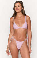 9.0 Swim Sumba Pink Gingham Tie Up Bikini Bottoms