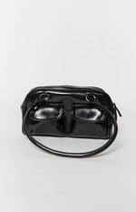 Florida Black PU Shoulder Bag Image