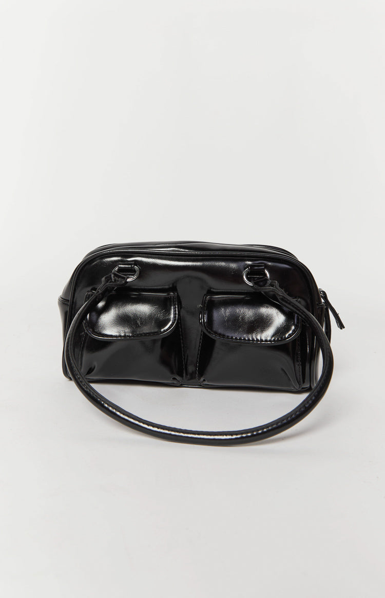 Florida Black PU Shoulder Bag Image