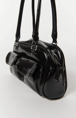 Florida Black PU Shoulder Bag Image