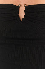 Anabel Black Long Sleeve Top Image