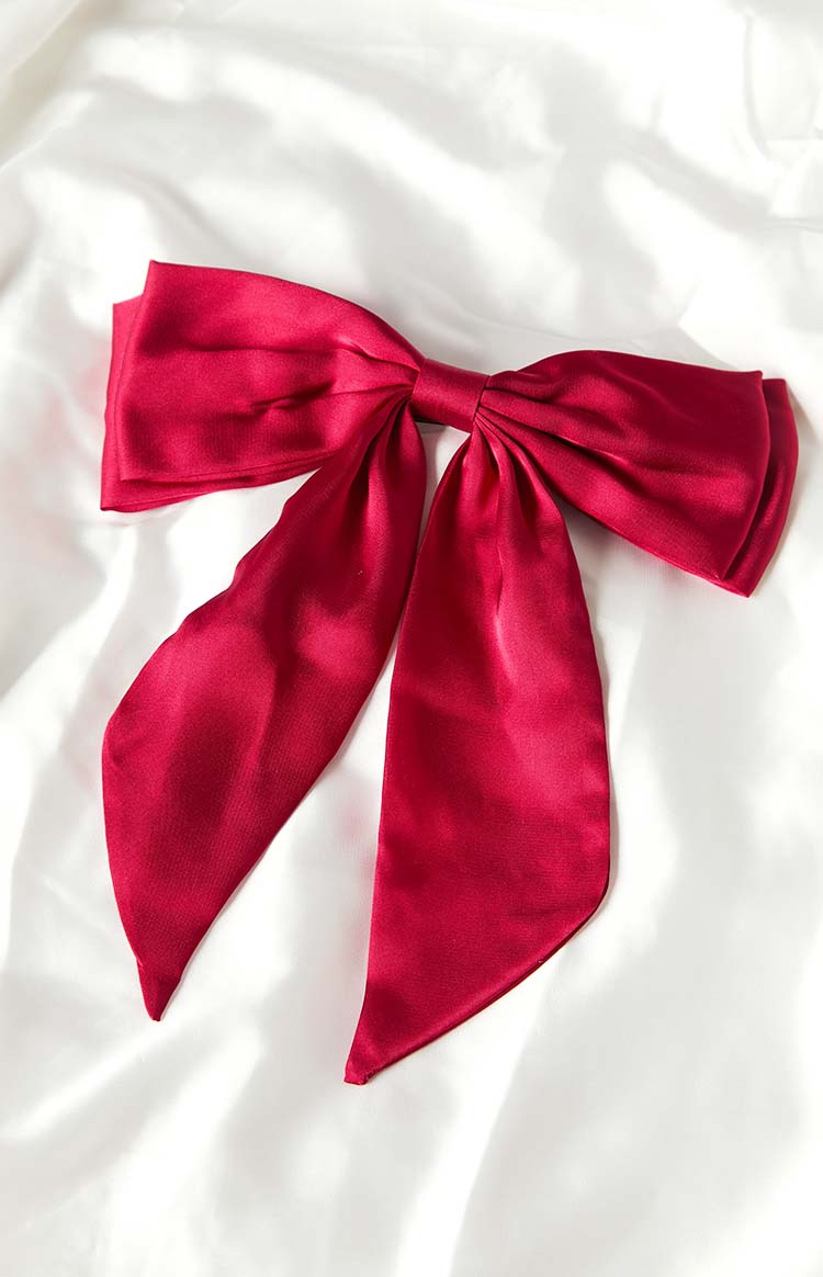 Andry Red Bow Hair Clip Image