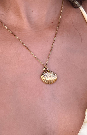 Ariel Gold Shell Necklace