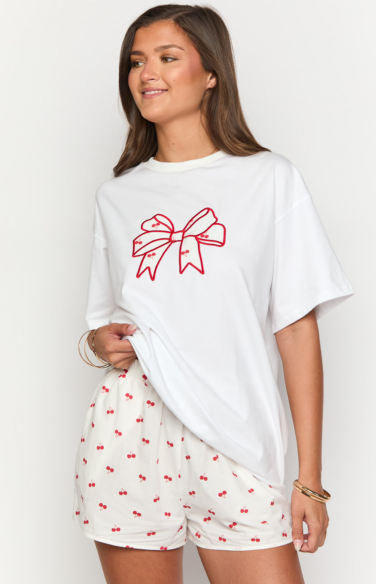 Arnie Bow White Tee Image