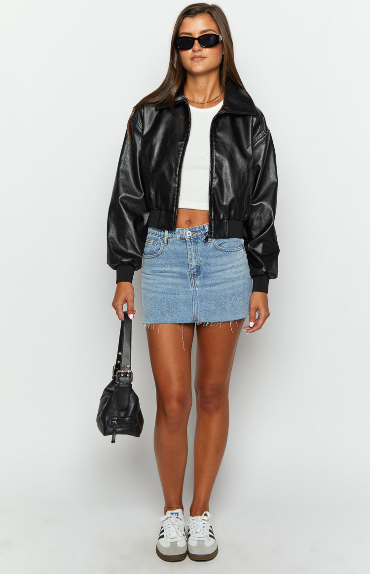 Abbi Black Cropped Jacket Image