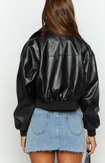 Abbi Black Cropped Jacket Image