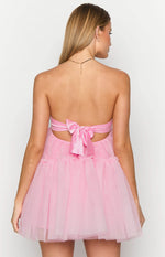 Abigail Pink Strapless Mini Dress Image