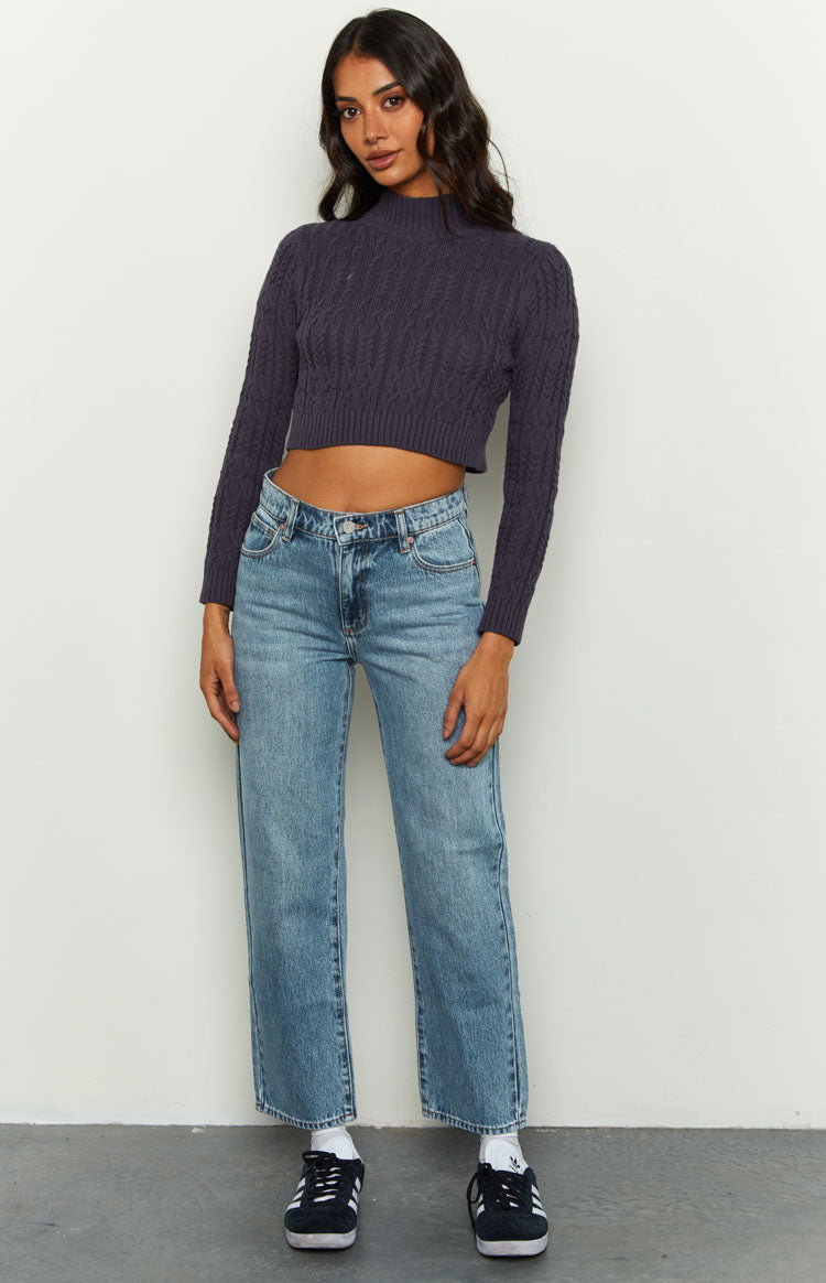 Abrand Scout 95 Mid Straight Crop Blue Jeans Image