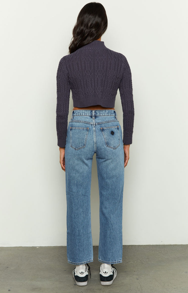 Abrand Scout 95 Mid Straight Crop Blue Jeans Image