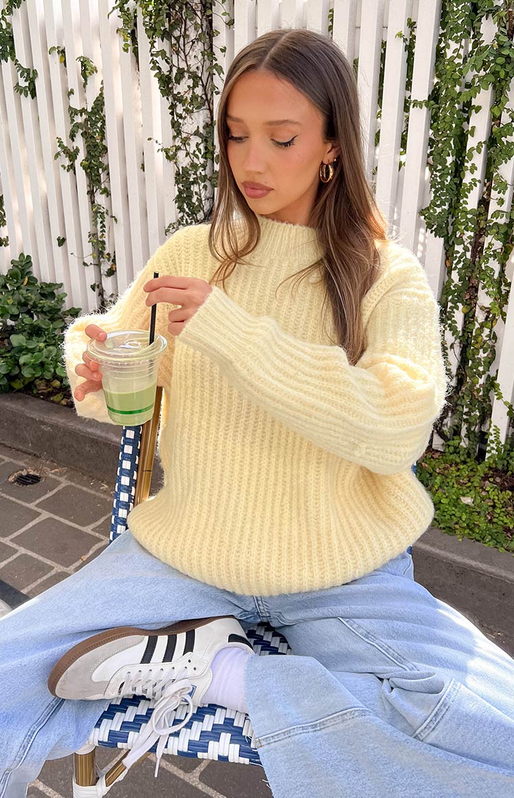 Ace Yellow Oversized Sweater Image