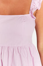 Adair Pink Frill Tiered Mini Dress Image