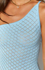 Adie Blue Knit Mini Dress Image