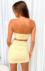 Adrienne Beige Mini Skirt Image