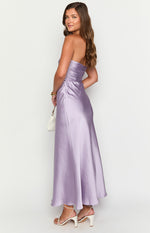 Alexia Purple Strapless Maxi Dress Image