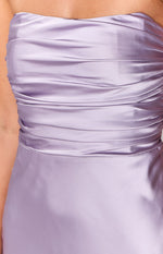 Alexia Purple Strapless Maxi Dress Image