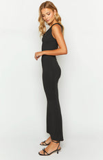 Alina Black One Shoulder Maxi Dress Image