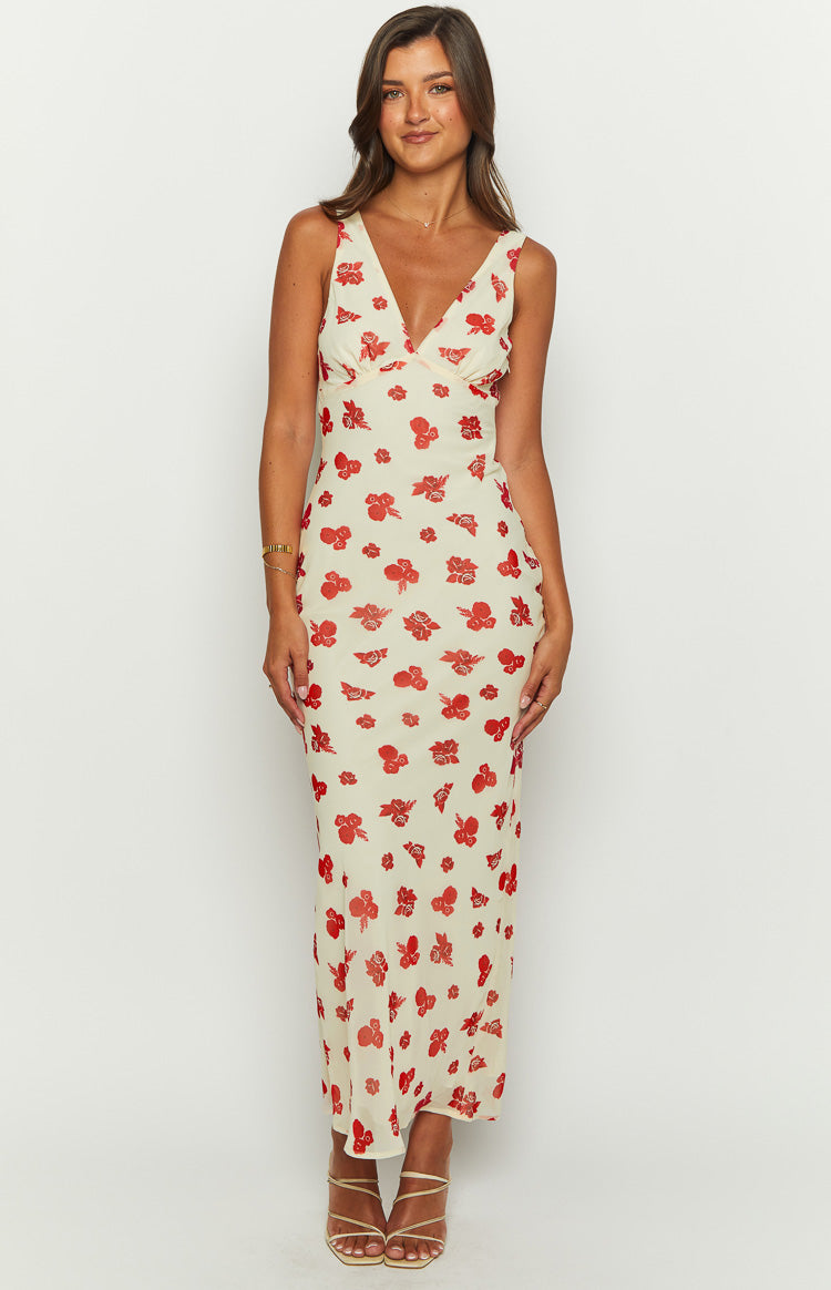 Alonica Rosie Cream Maxi Dress Image