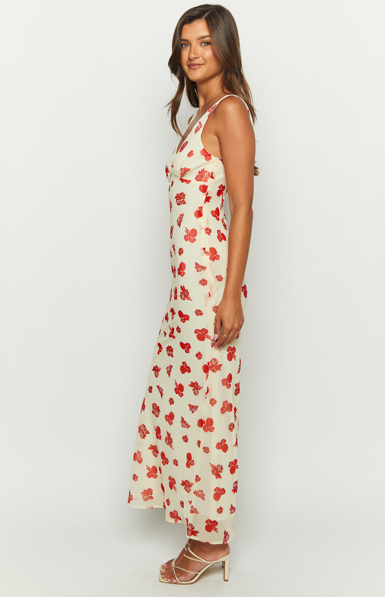 Alonica Rosie Cream Maxi Dress Image