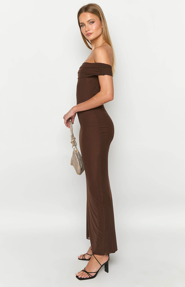 Amabella Brown Maxi Dress Image