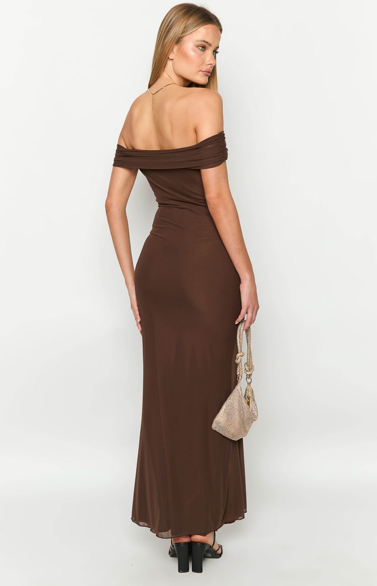 Amabella Brown Maxi Dress Image