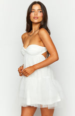 Amba White Strapless Mini Dress Image