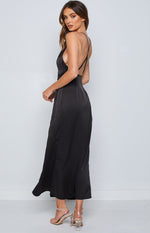 Amia Black Maxi Formal Dress Image