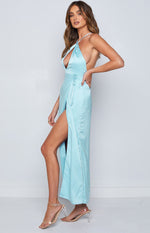 Amia Blue Maxi Formal Dress Image