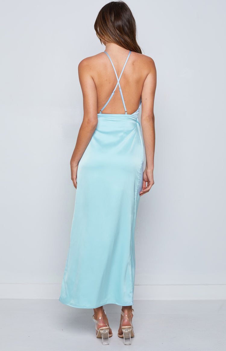 Amia Blue Maxi Formal Dress Image