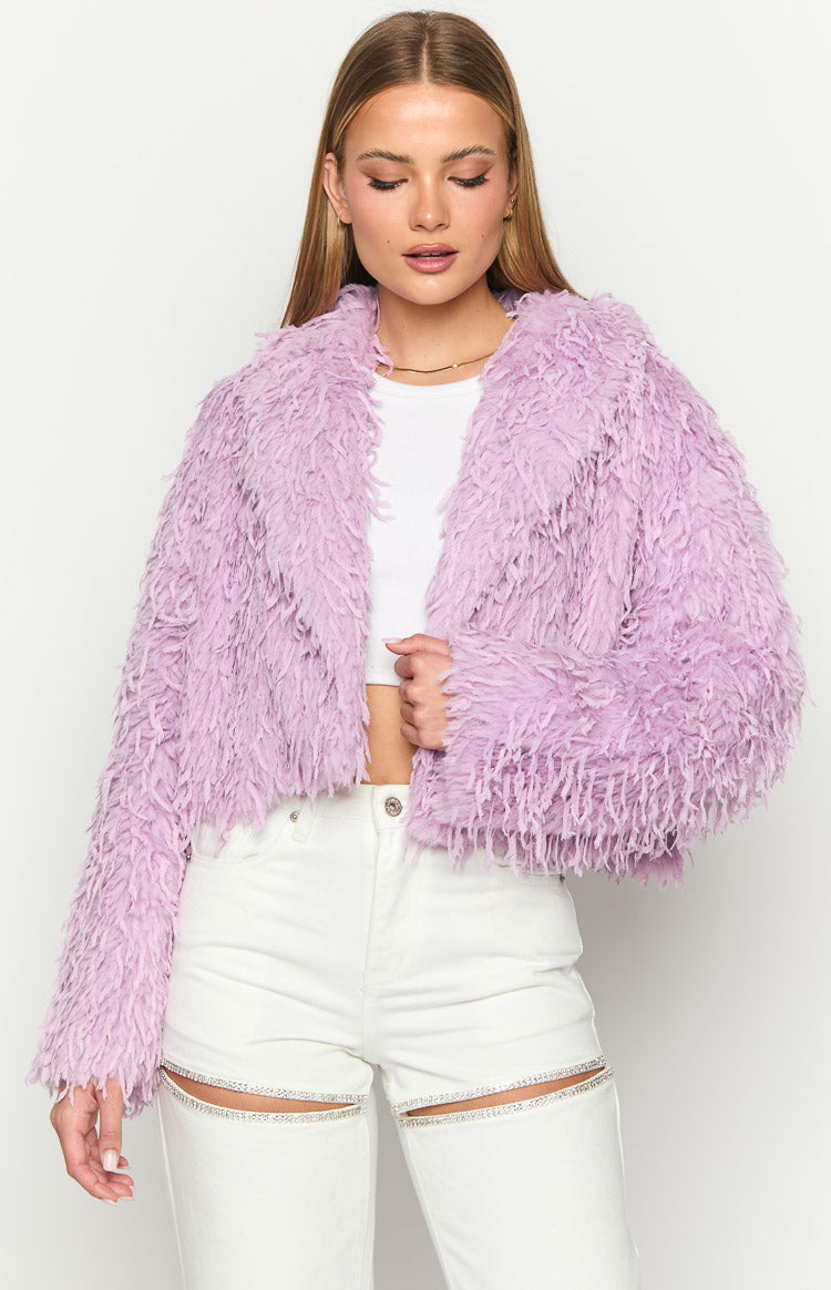 Amy Purple Fringe Jacket Image